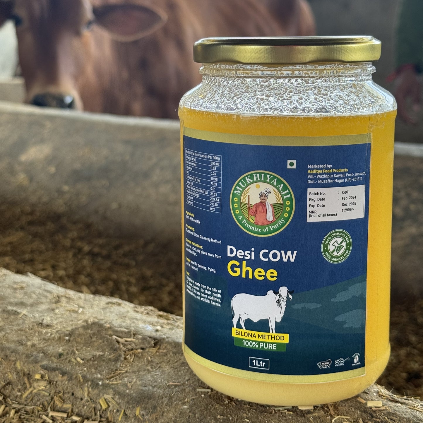 Desi Cow A2 Ghee - Made with Bilona Method