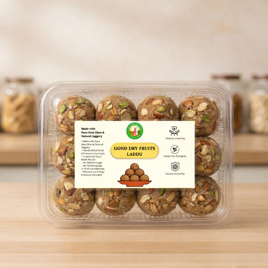 Gond Dry Fruit Laddu 800 Gram- 12 Pcs